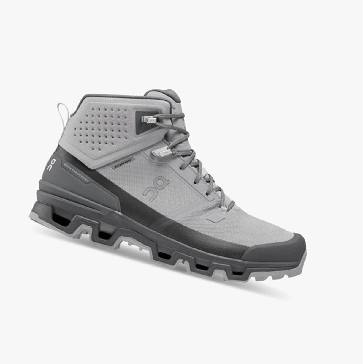 Alloy / Eclipse On Cloudrock 2 Waterproof Men Hiking Boots | KUXQ98307