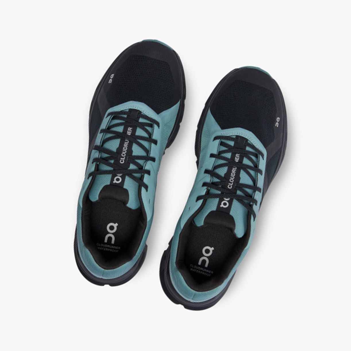 Black On Cloudrunner Waterproof Men Running Shoes | EQHP80671