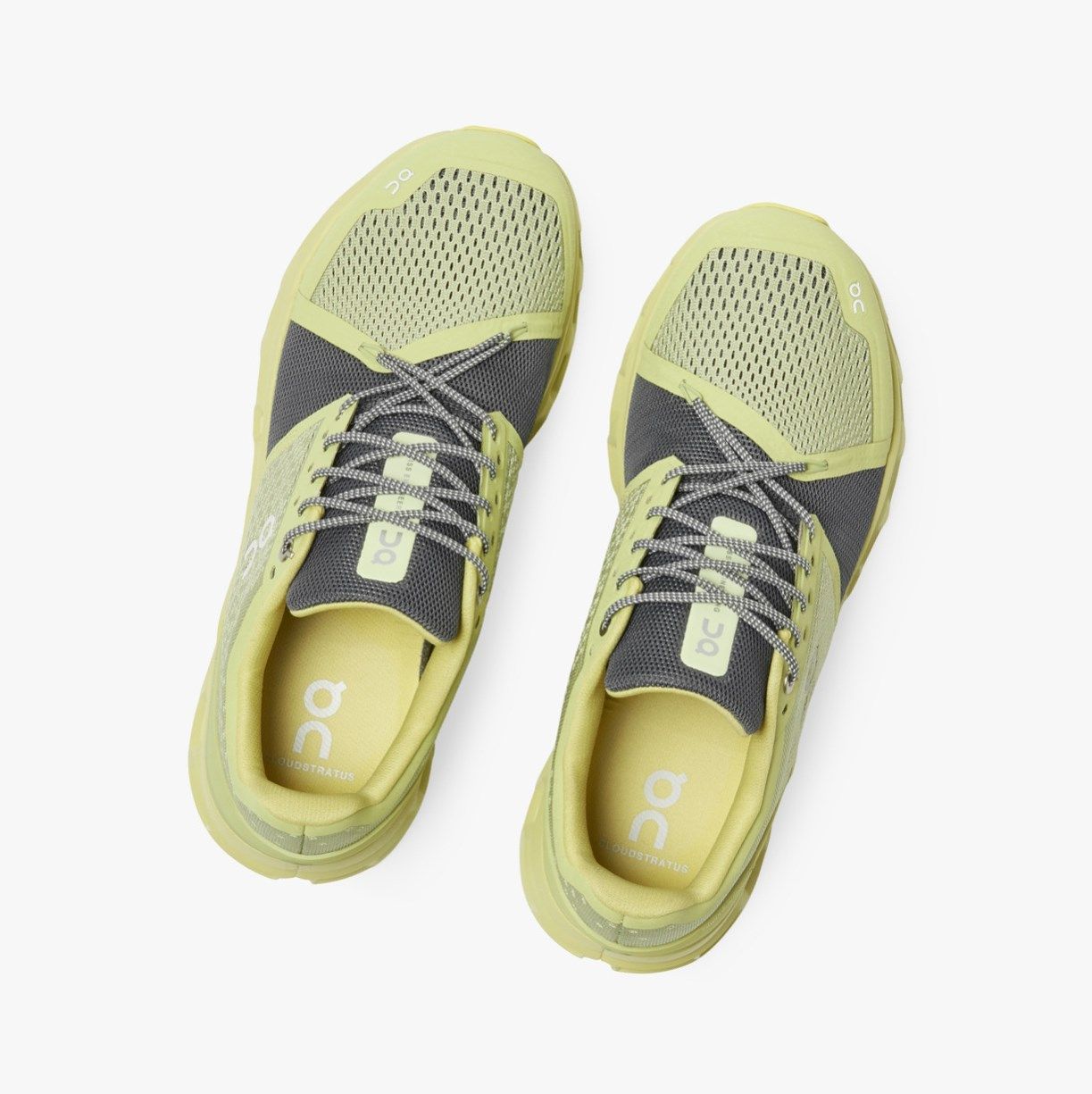 Green On Cloudstratus Men Road Running Shoes | JLSQ61537