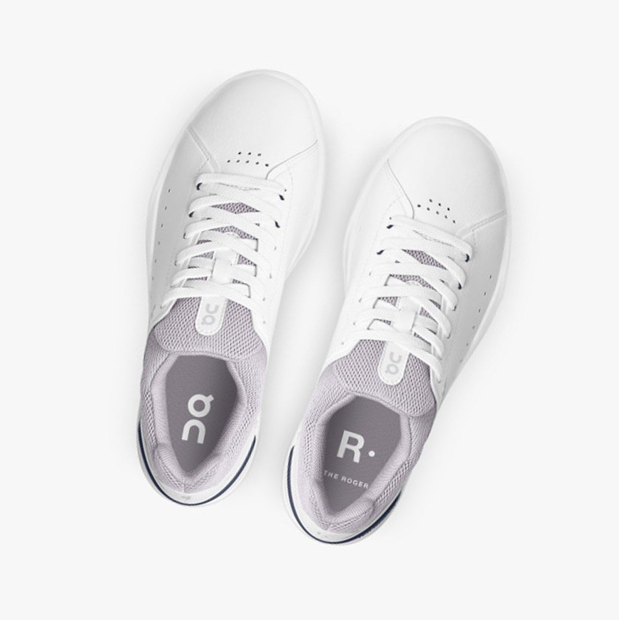 White / Purple On The Roger Advantage Women Sneakers | SVGE41278