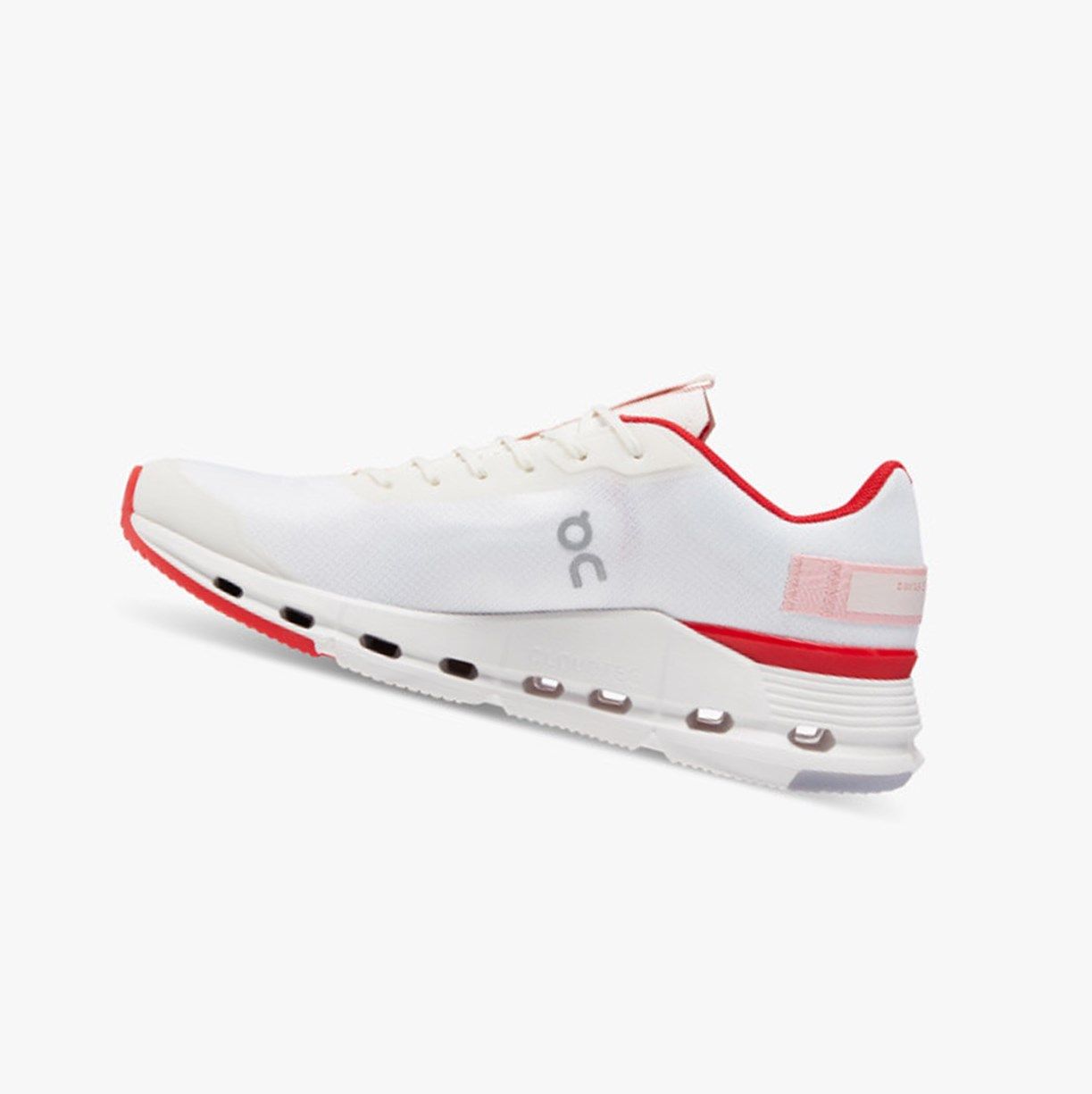 White / Red On Cloudnova Form Women Running Shoes | CBZP45296