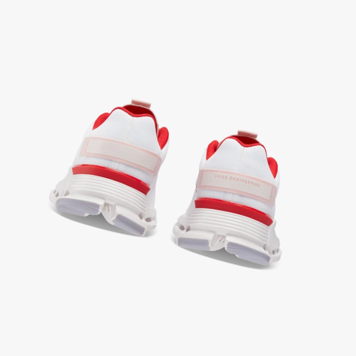 White / Red On Cloudnova Form Women Running Shoes | CBZP45296