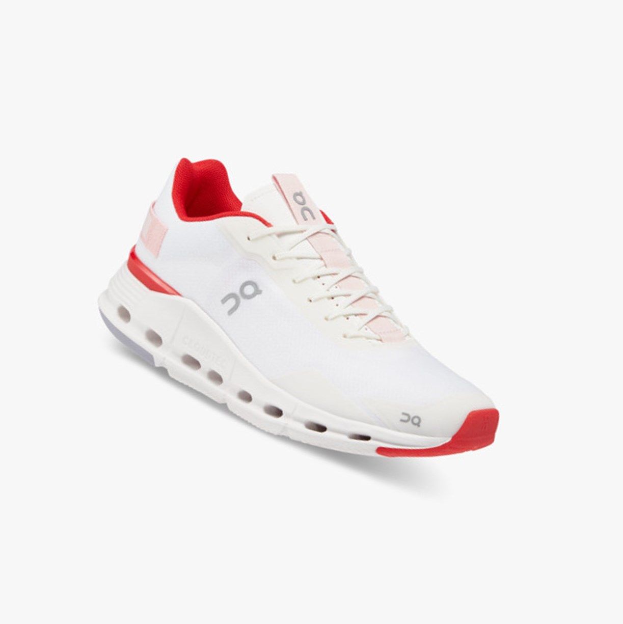 White / Red On Cloudnova Form Women Running Shoes | CBZP45296