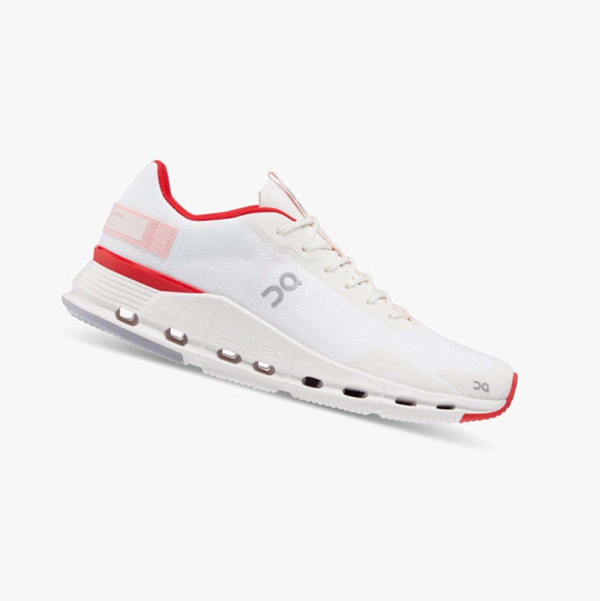White / Red On Cloudnova Form Women Running Shoes | CBZP45296