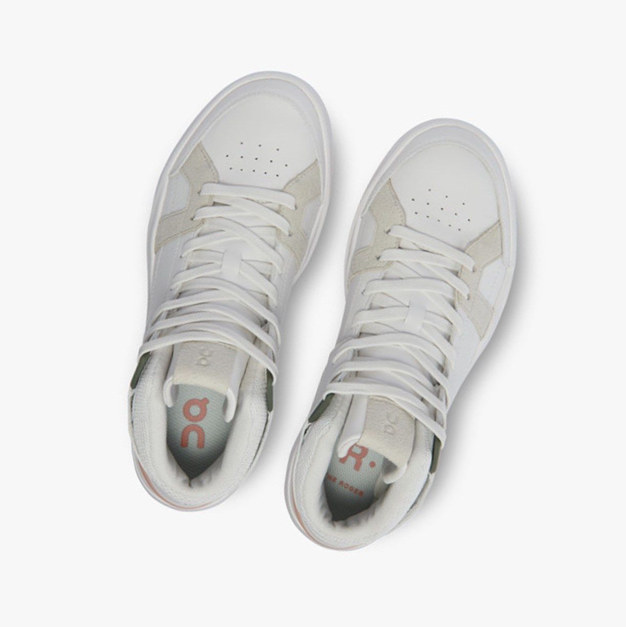 White / Rose On The Roger Clubhouse Mid Women Running Shoes | KTIP70253