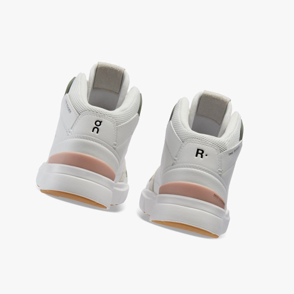 White / Rose On The Roger Clubhouse Mid Women Running Shoes | KTIP70253